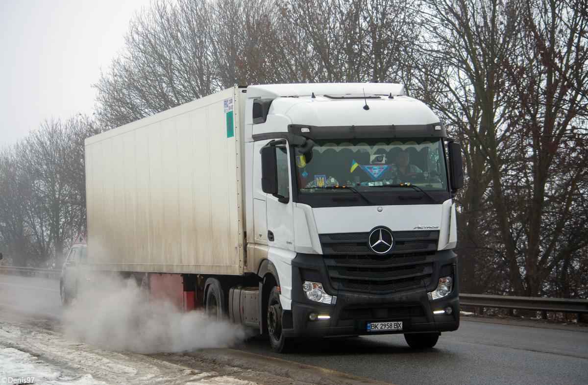 Ровненская область, № ВК 2958 ВХ — Mercedes-Benz Actros ('2011) 1845