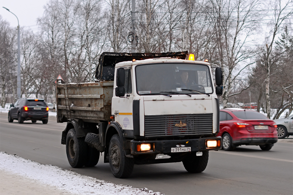 Архангельская область, № Е 391 МА 29 — МАЗ-555102