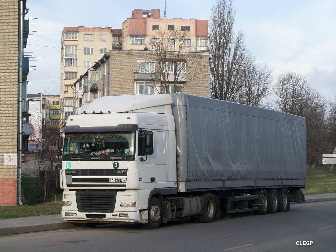 Минск, № АМ 3867-7 — DAF XF95 FT