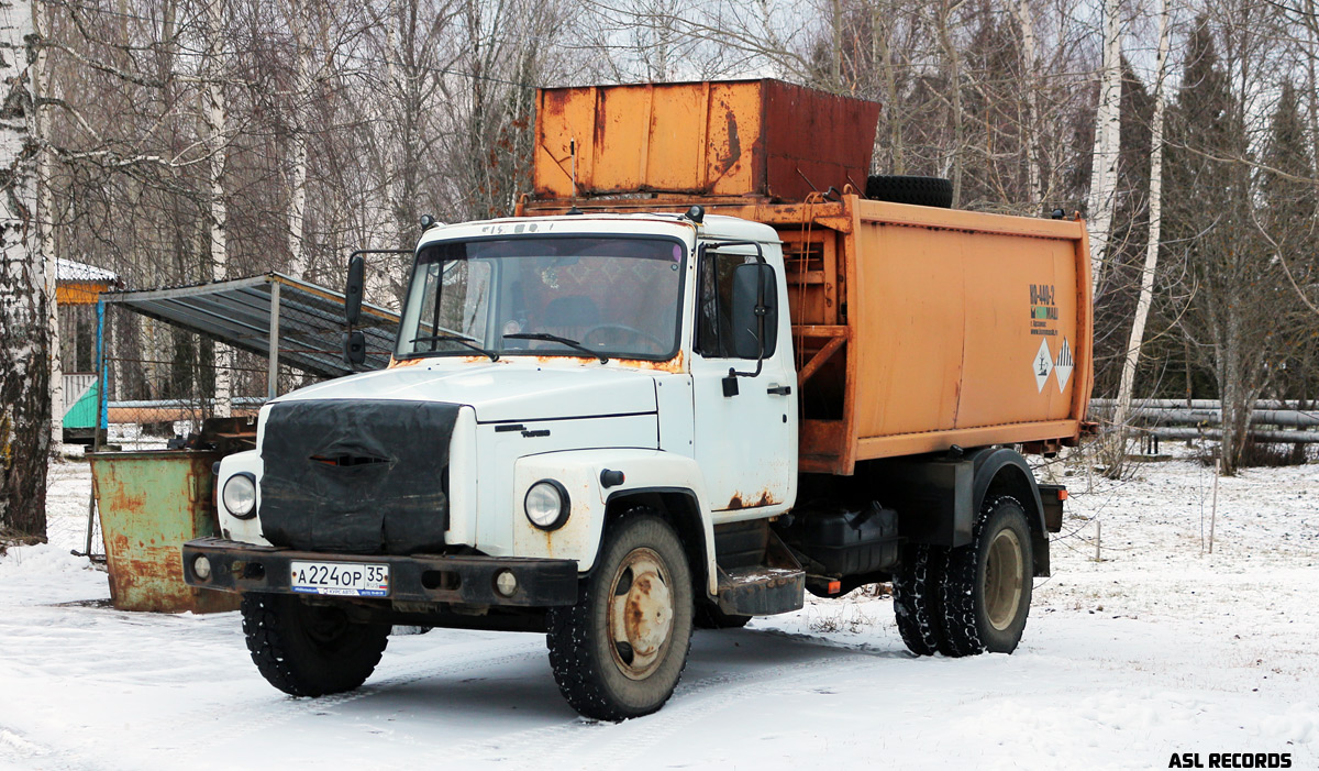 Вологодская область, № А 224 ОР 35 — ГАЗ-3309