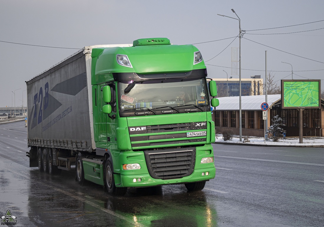 Алматинская область, № 474 SKB 05 — DAF XF105 FT