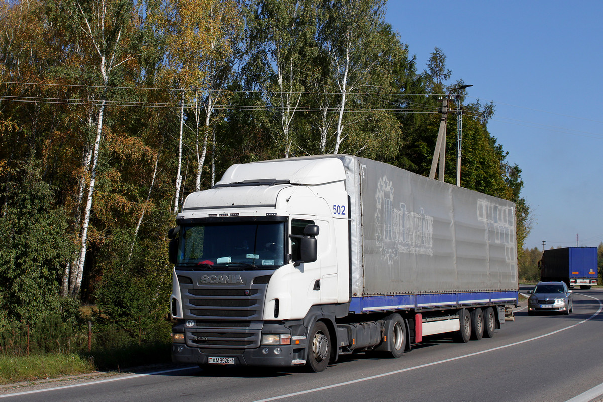 Брестская область, № АМ 9926-1 — Scania ('2009) R420