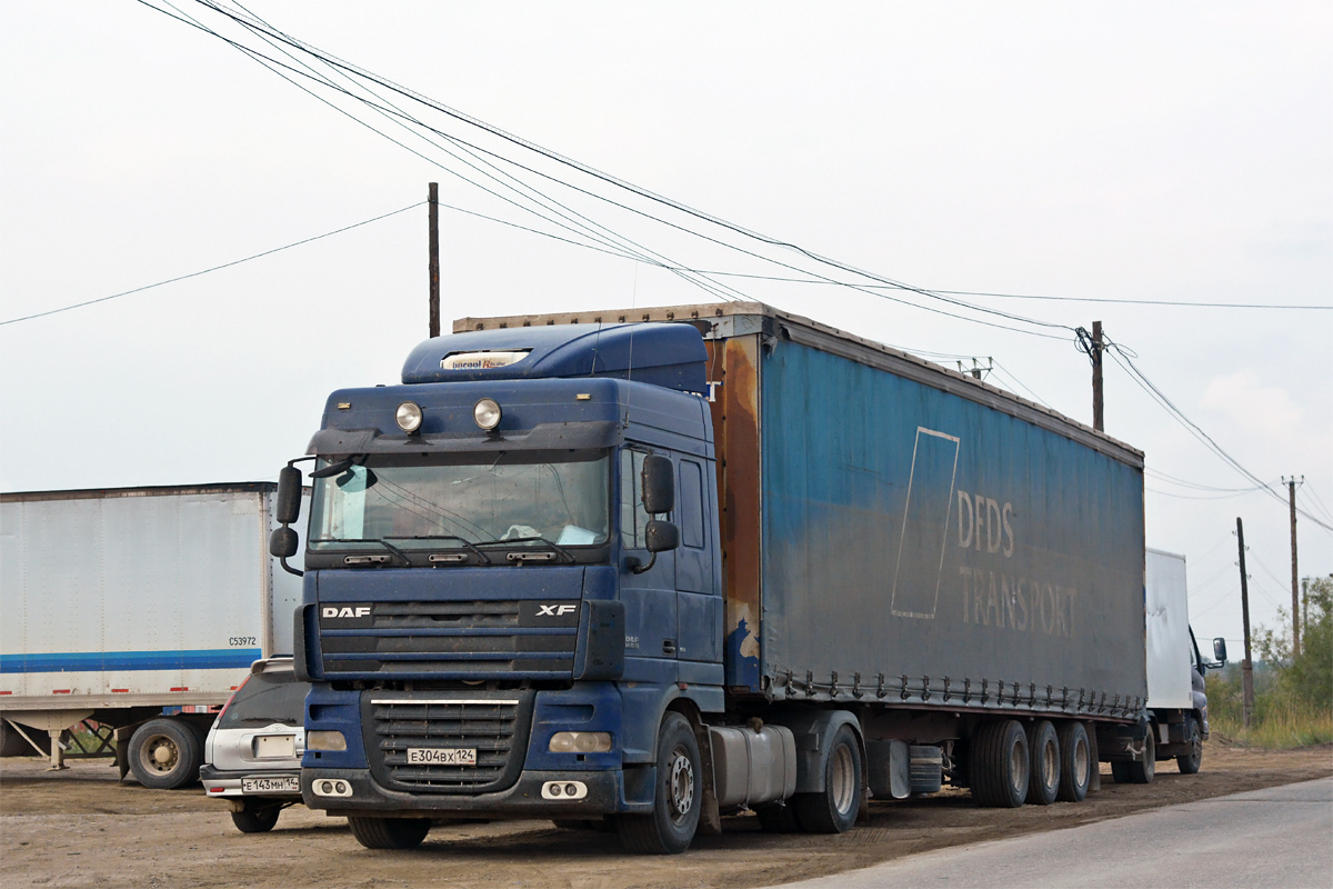 Красноярский край, № Е 304 ВХ 124 — DAF XF105 FT