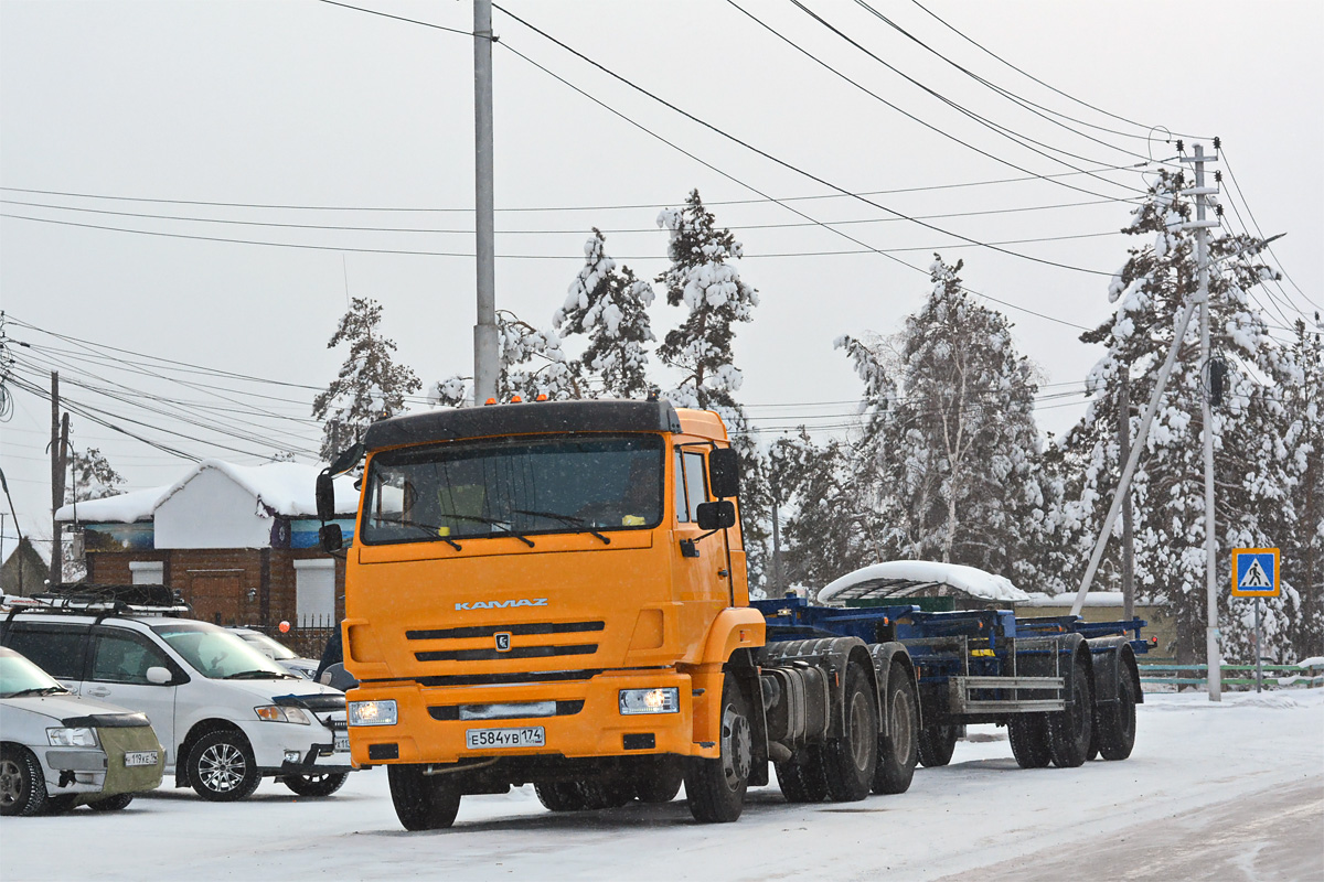 Саха (Якутия), № Е 584 УВ 174 — КамАЗ-65116-A4