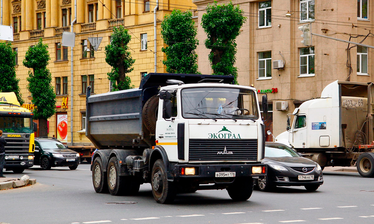 Санкт-Петербург, № В 395 МТ 178 — МАЗ-5516A5