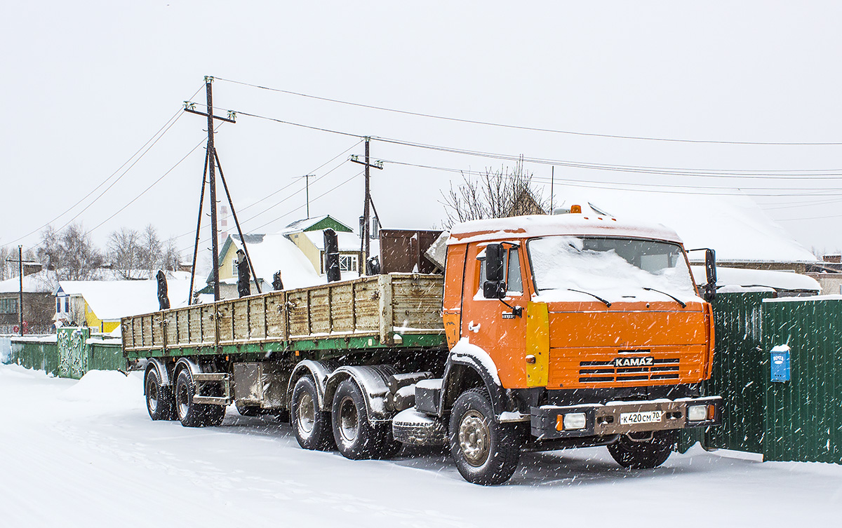 Томская область, № К 420 СМ 70 — КамАЗ-54115 (общая модель)