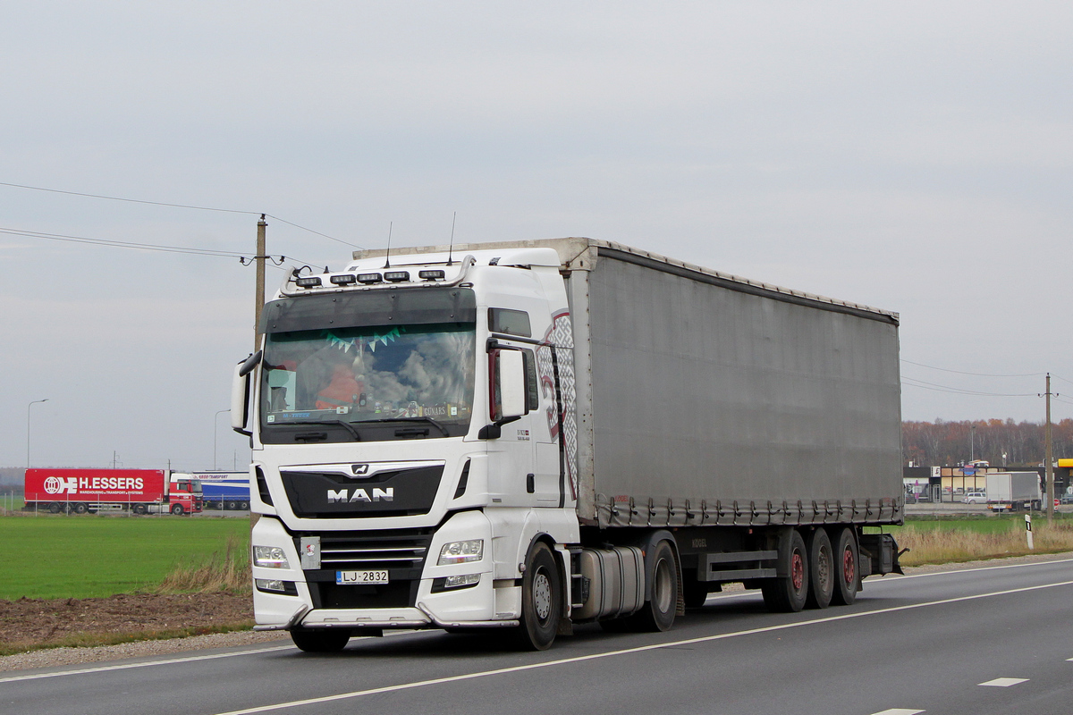 Латвия, № LJ-2832 — MAN TGX ('2016) 18.460