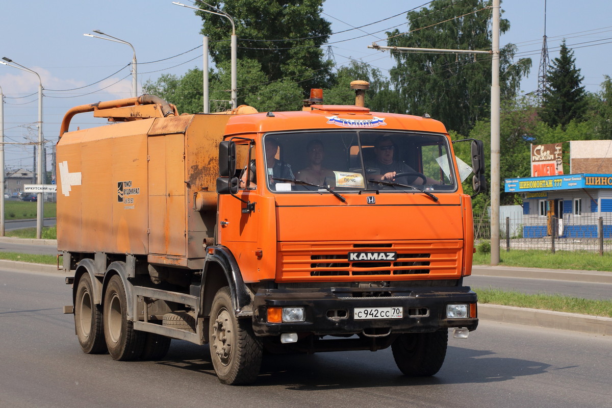 Томская область, № С 942 СС 70 — КамАЗ-53229 (общая модель)