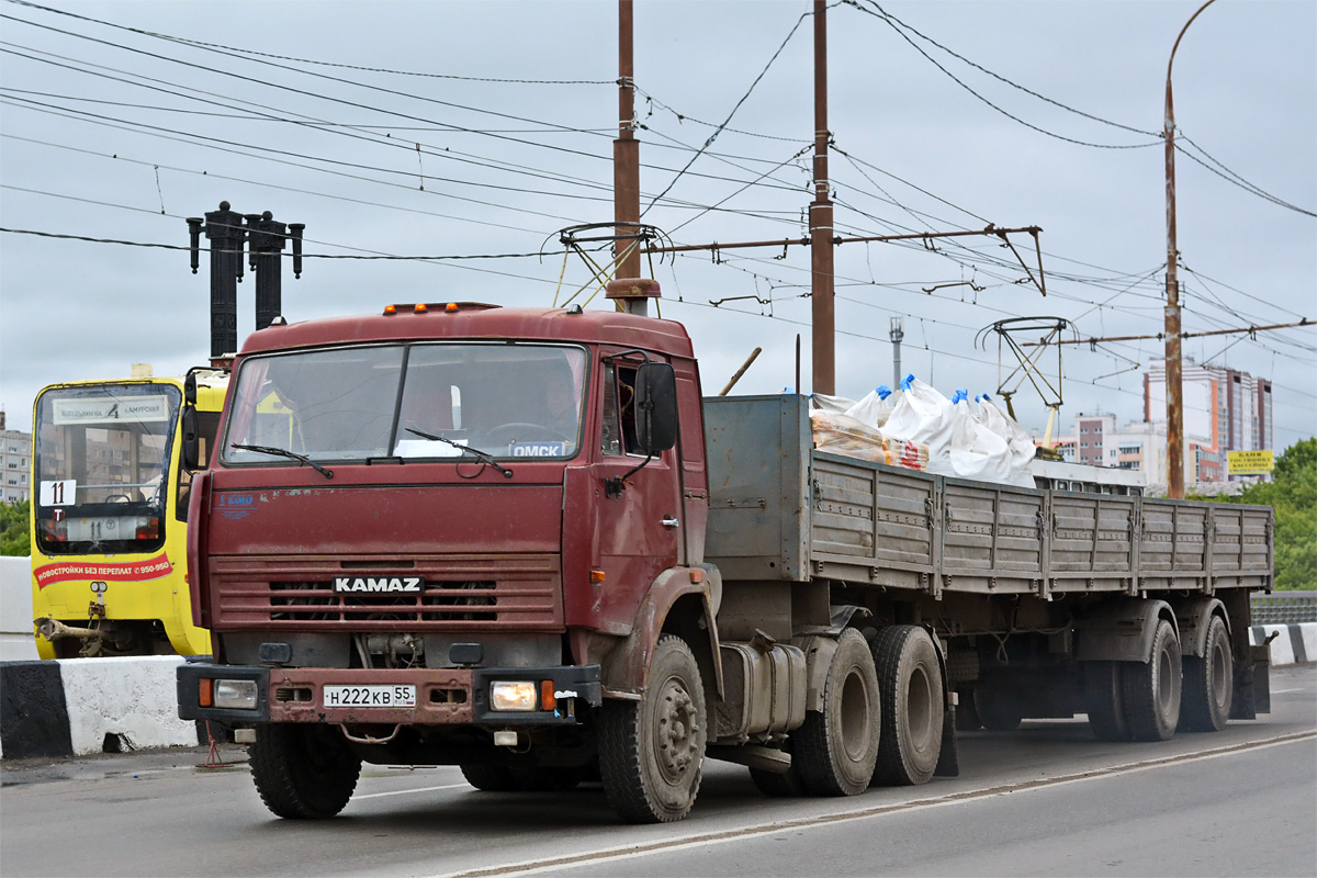 Омская область, № Н 222 КВ 55 — КамАЗ-54115-15 [54115R]