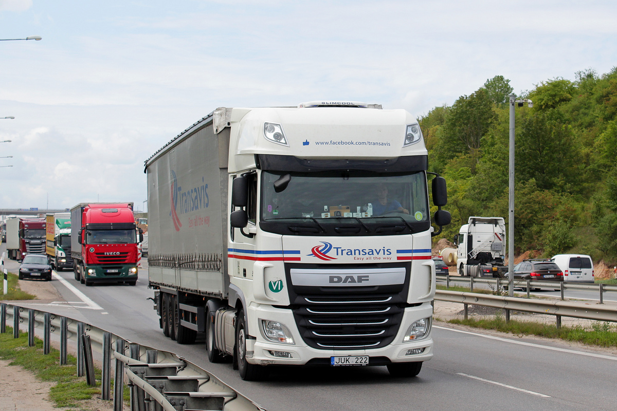 Литва, № JUK 222 — DAF XF Euro6 FT