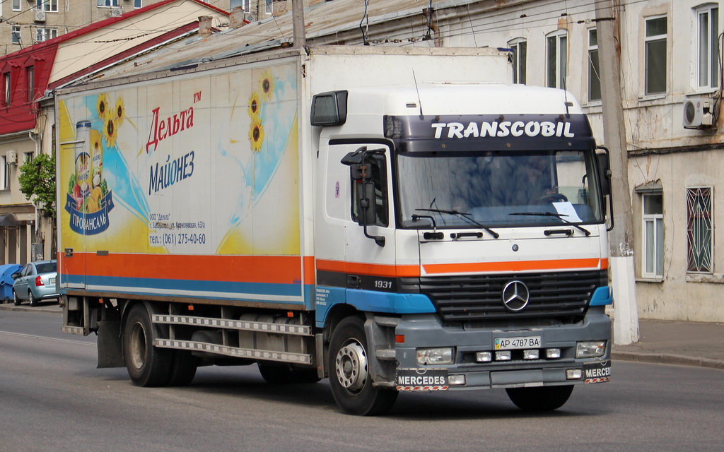 Запорожская область, № АР 4787 ВА — Mercedes-Benz Actros ('1997) 1831