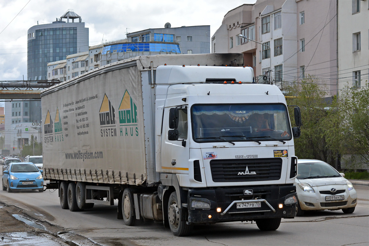 Томская область, № К 747 РВ 70 — МАЗ-5440 (общая модель)