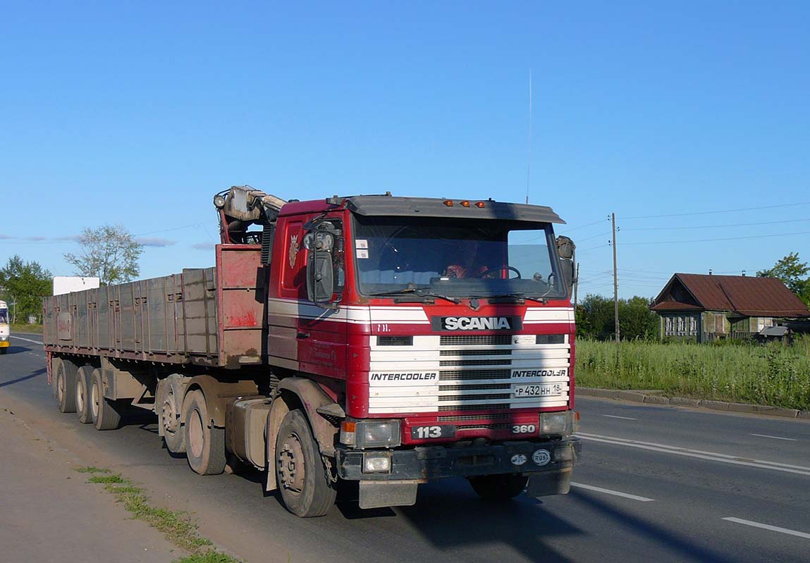 Удмуртия, № Р 432 НН 18 — Scania (II) (общая модель)