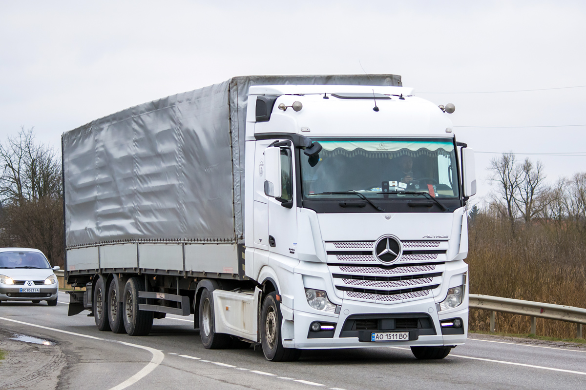 Закарпатская область, № АО 1511 ВО — Mercedes-Benz Actros ('2011) 1845