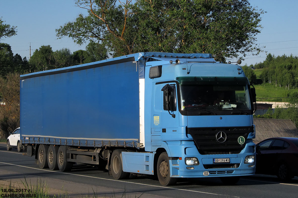 Сербия, № BG 294-WX — Mercedes-Benz Actros ('2003) 1844