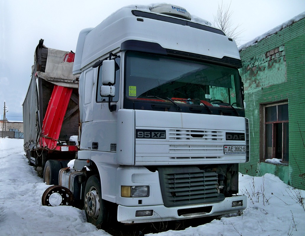 Могилёвская область, № АЕ 3662-6 — DAF 95XF FT