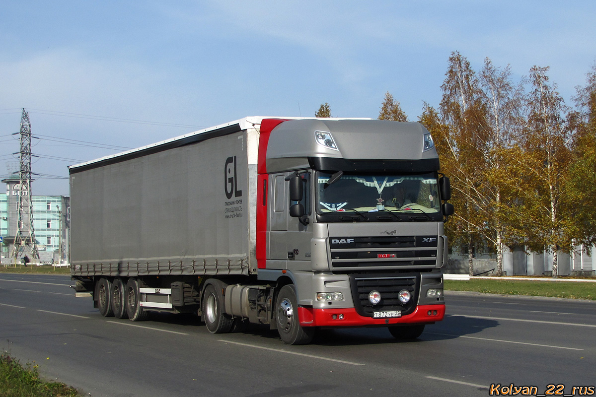 Алтайский край, № Т 872 УЕ 22 — DAF XF105 FT