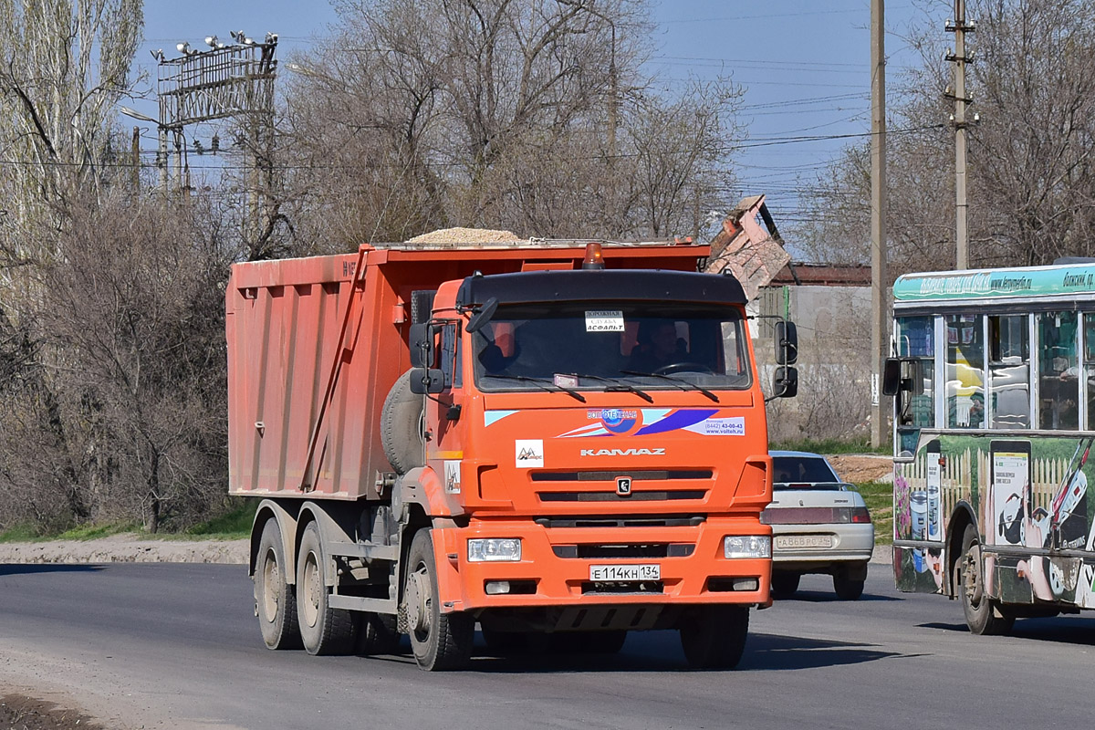 Волгоградская область, № Е 114 КН 134 — КамАЗ-6520-43