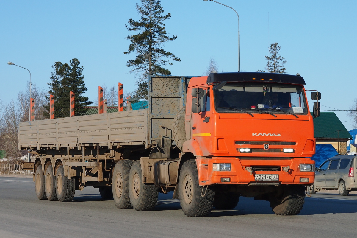 Ханты-Мансийский автоном.округ, № А 021 РК 186 — КамАЗ-53504-46