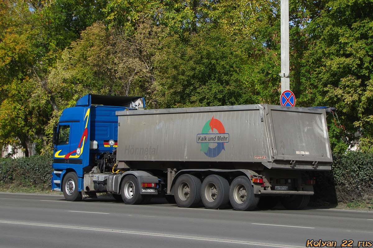 Кемеровская область, № Т 265 ТН 42 — Mercedes-Benz Actros ('1997) 1835; Кемеровская область, № АМ 1971 42 — Langendorf (общая модель) [WLA]