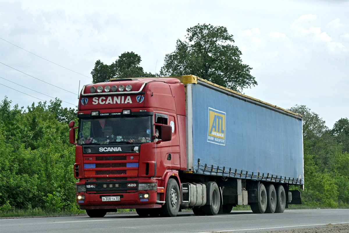 Алтайский край, № В 308 ТА 22 — Scania ('1996) R124L