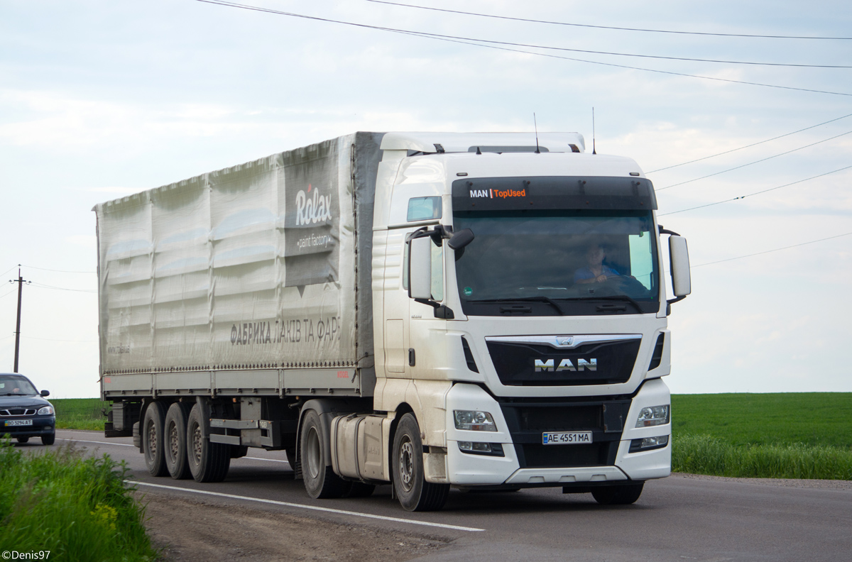 Днепропетровская область, № АЕ 4551 МА — MAN TGX ('2012) 18.440