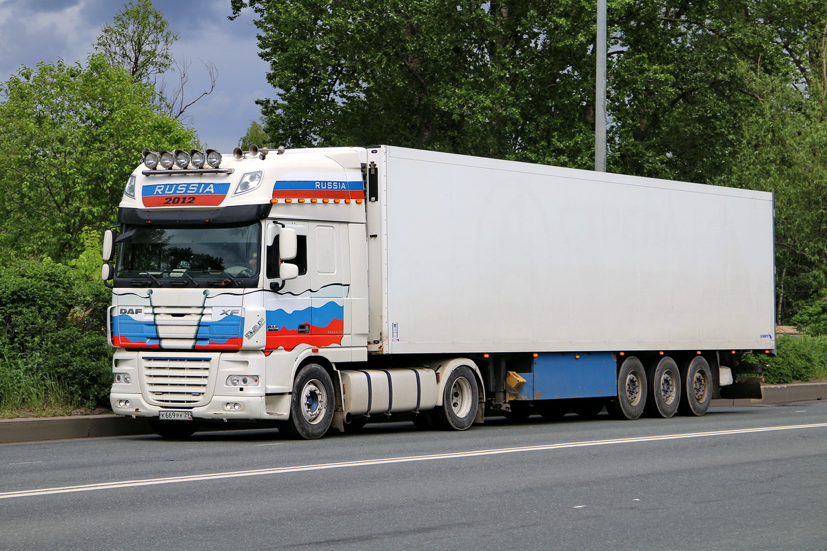 Архангельская область, № К 669 РК 29 — DAF XF105 FT