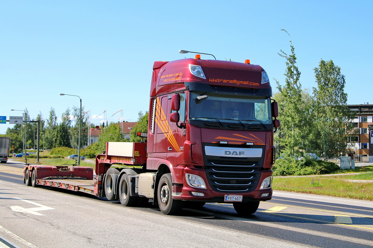 Финляндия, № VXT-457 — DAF XF Euro6 FTS