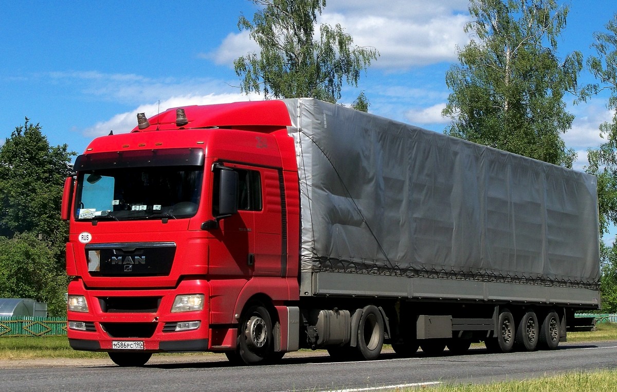 Московская область, № М 586 РС 190 — MAN TGX ('2007) 18.400