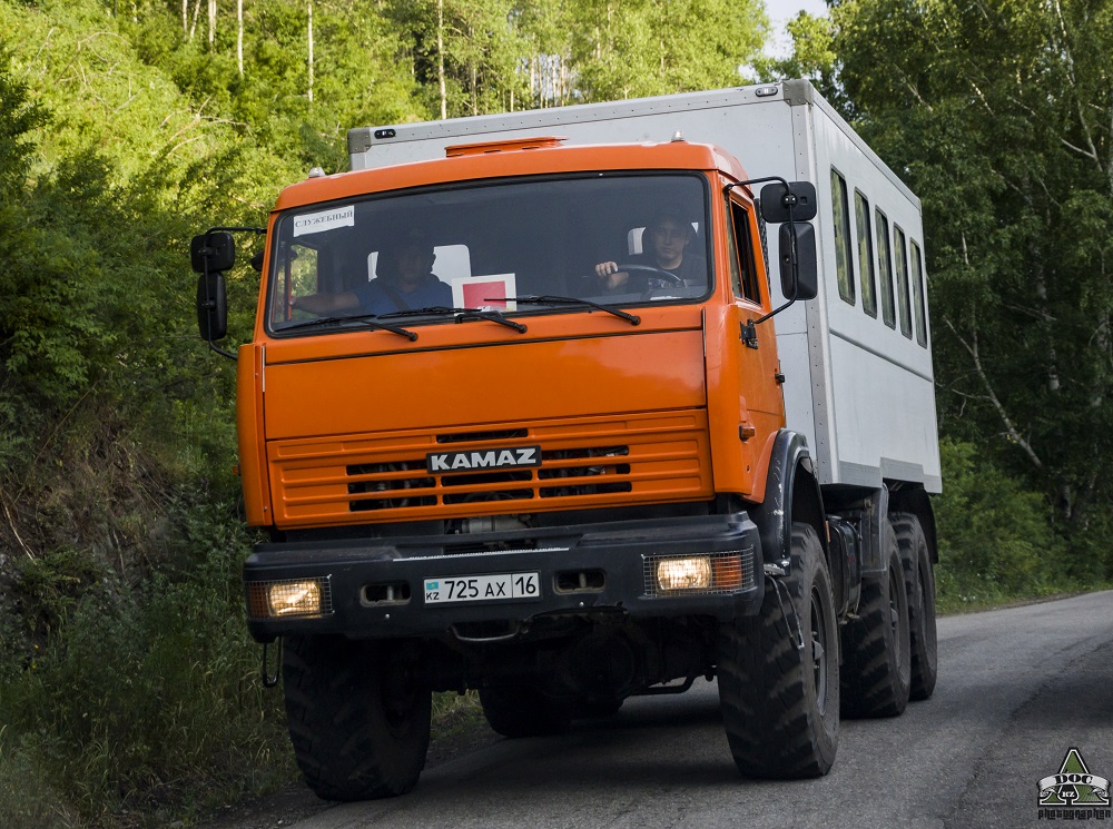 Восточно-Казахстанская область, № 725 AX 16 — КамАЗ-43114 (общая модель)