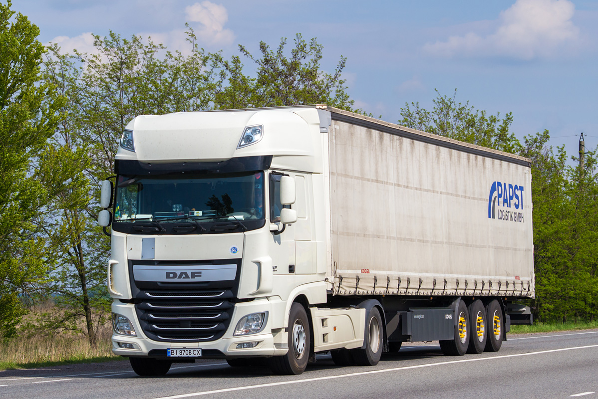 Полтавская область, № ВІ 8708 СХ — DAF XF Euro6 FT