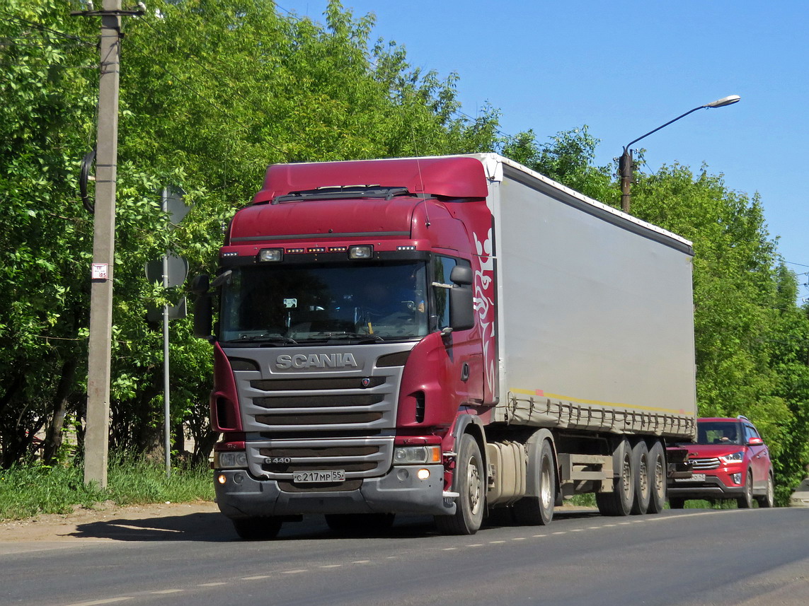 Омская область, № С 217 МР 55 — Scania ('2009) G440