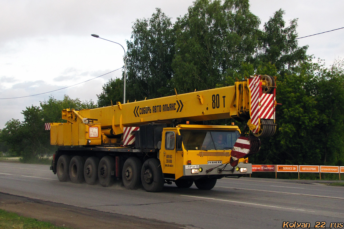 Алтайский край, № У 591 ХР 22 — Liebherr (общая модель)