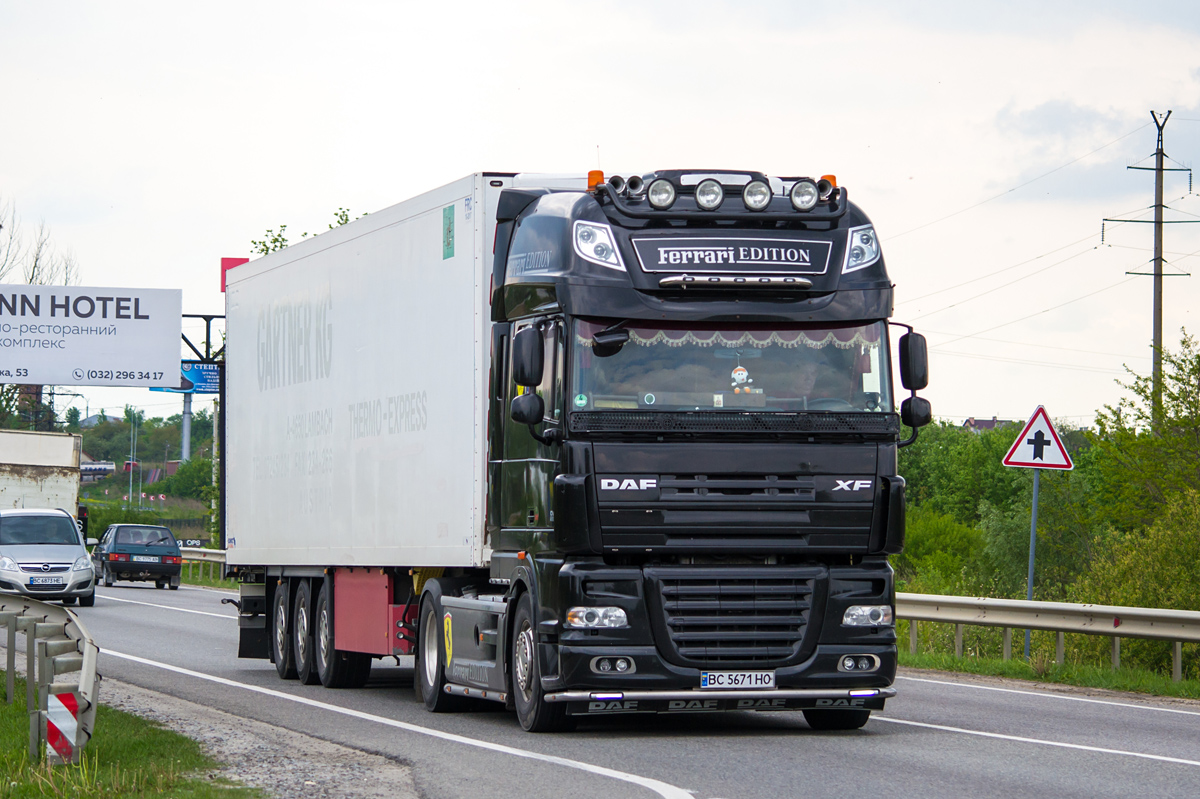 Львовская область, № ВС 5671 НО — DAF XF105 FT