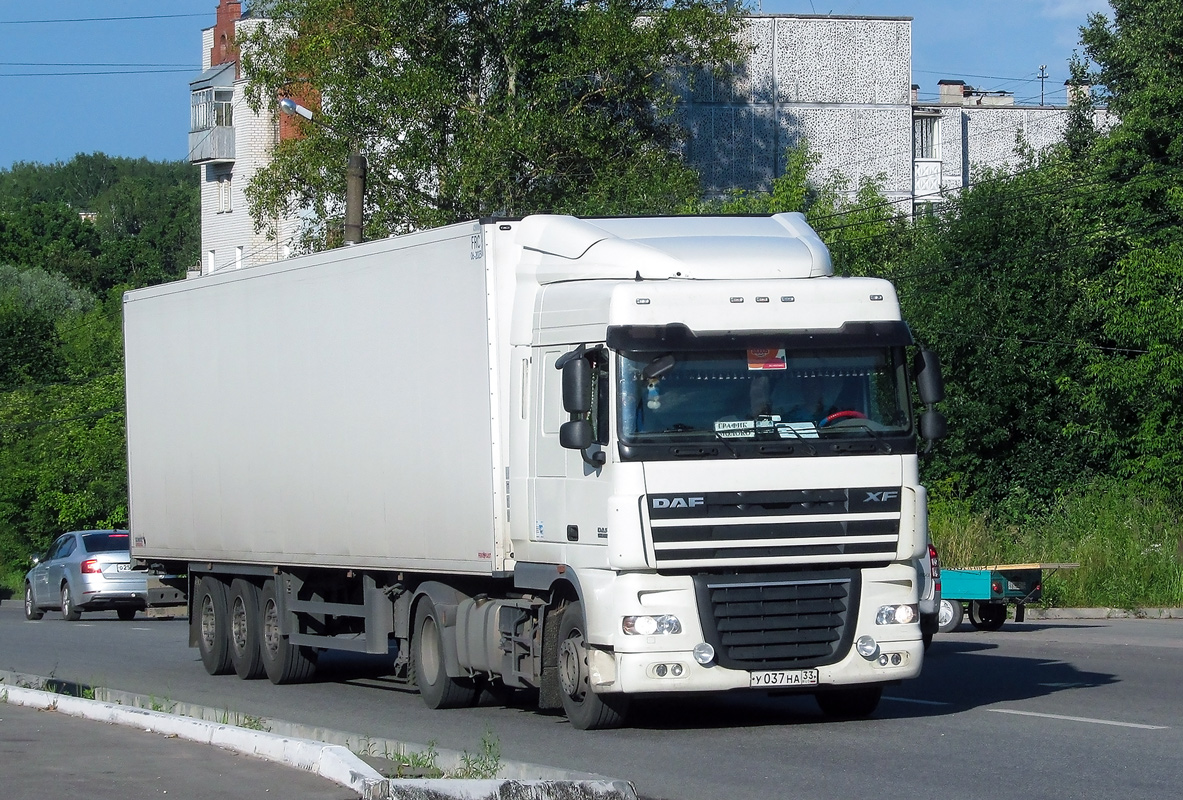 Владимирская область, № У 037 НА 33 — DAF XF105 FT