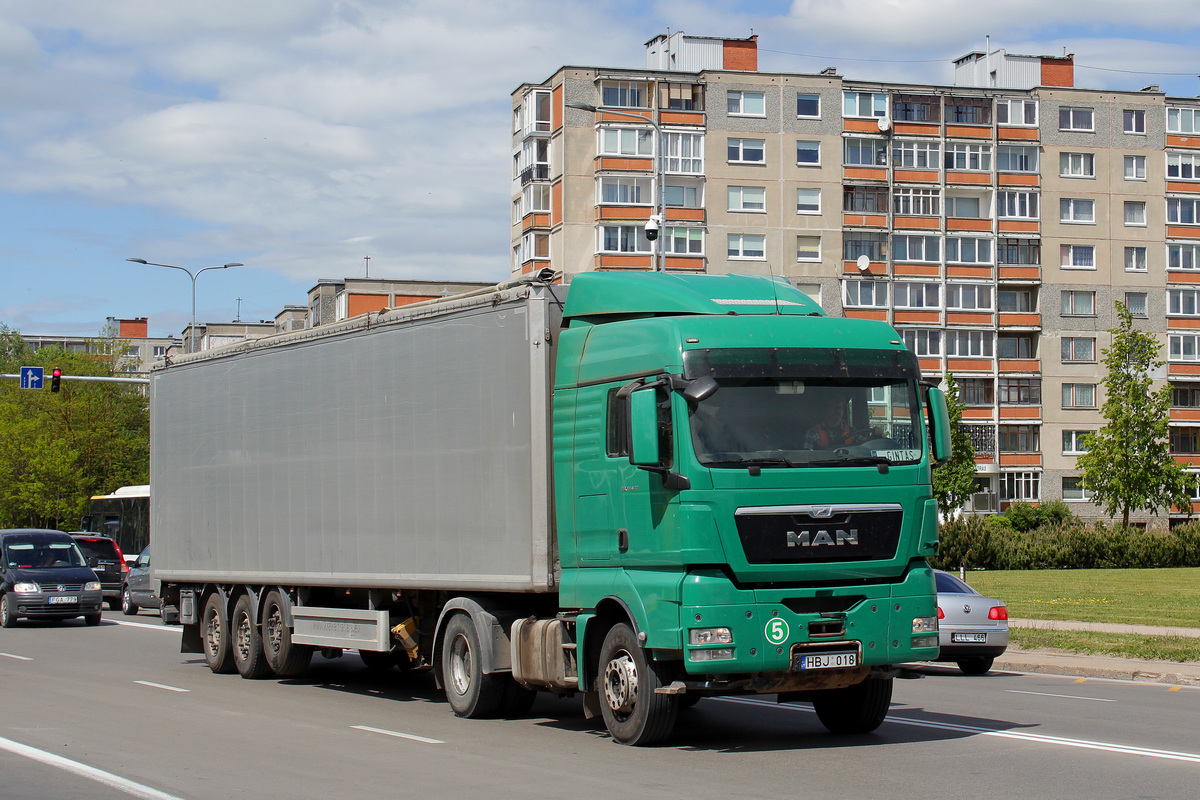 Литва, № HBJ 018 — MAN TGX ('2007) 18.440