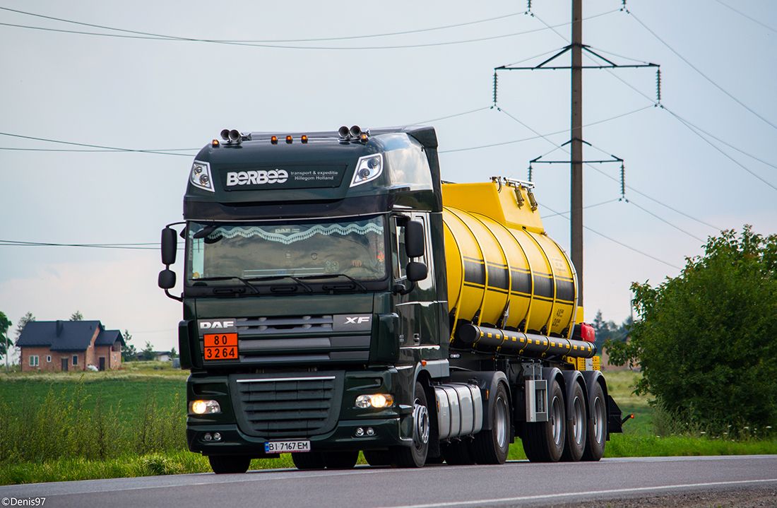 Полтавская область, № ВІ 7167 ЕМ — DAF XF105 FT