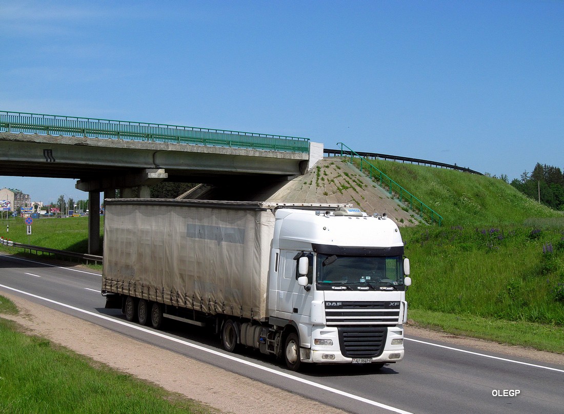 Могилёвская область, № АІ 9643-6 — DAF XF105 FT