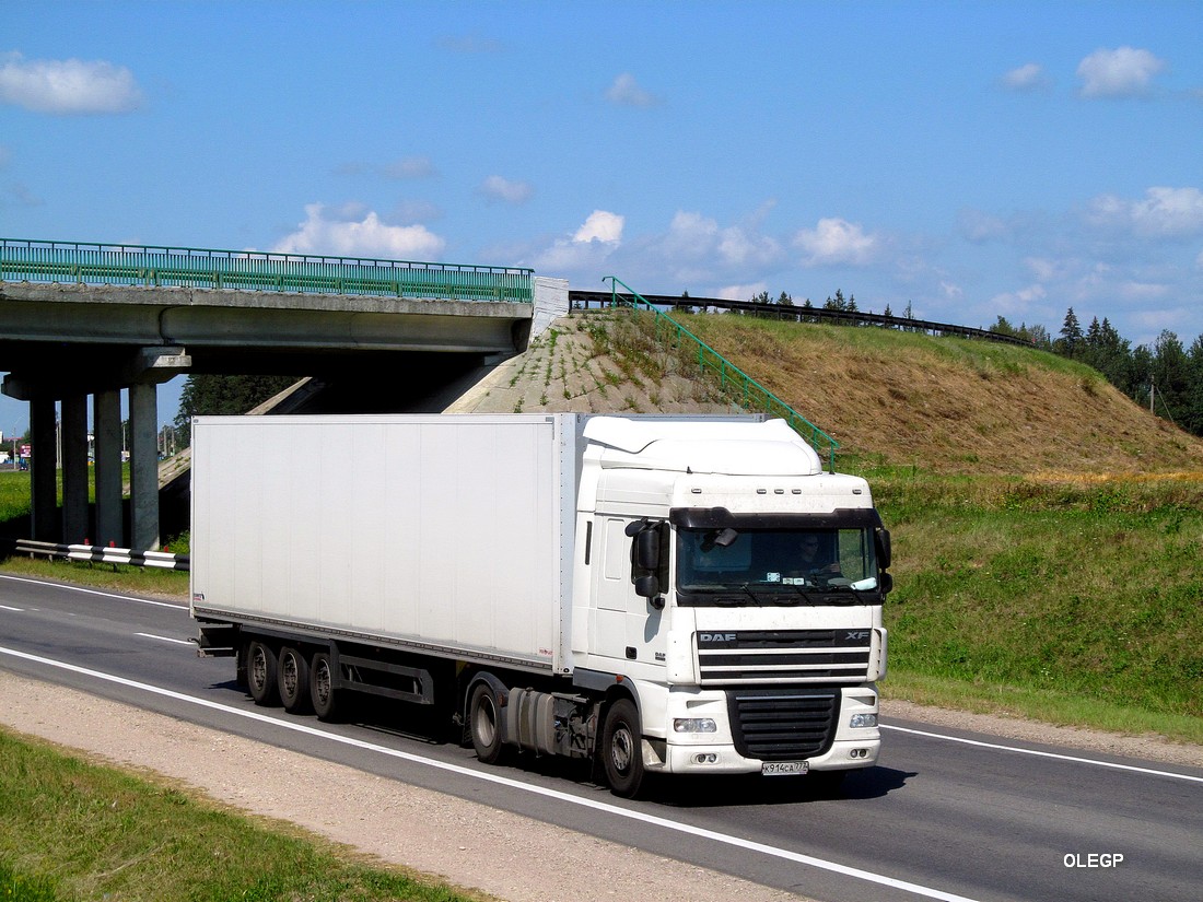 Москва, № К 914 СА 777 — DAF XF105 FT