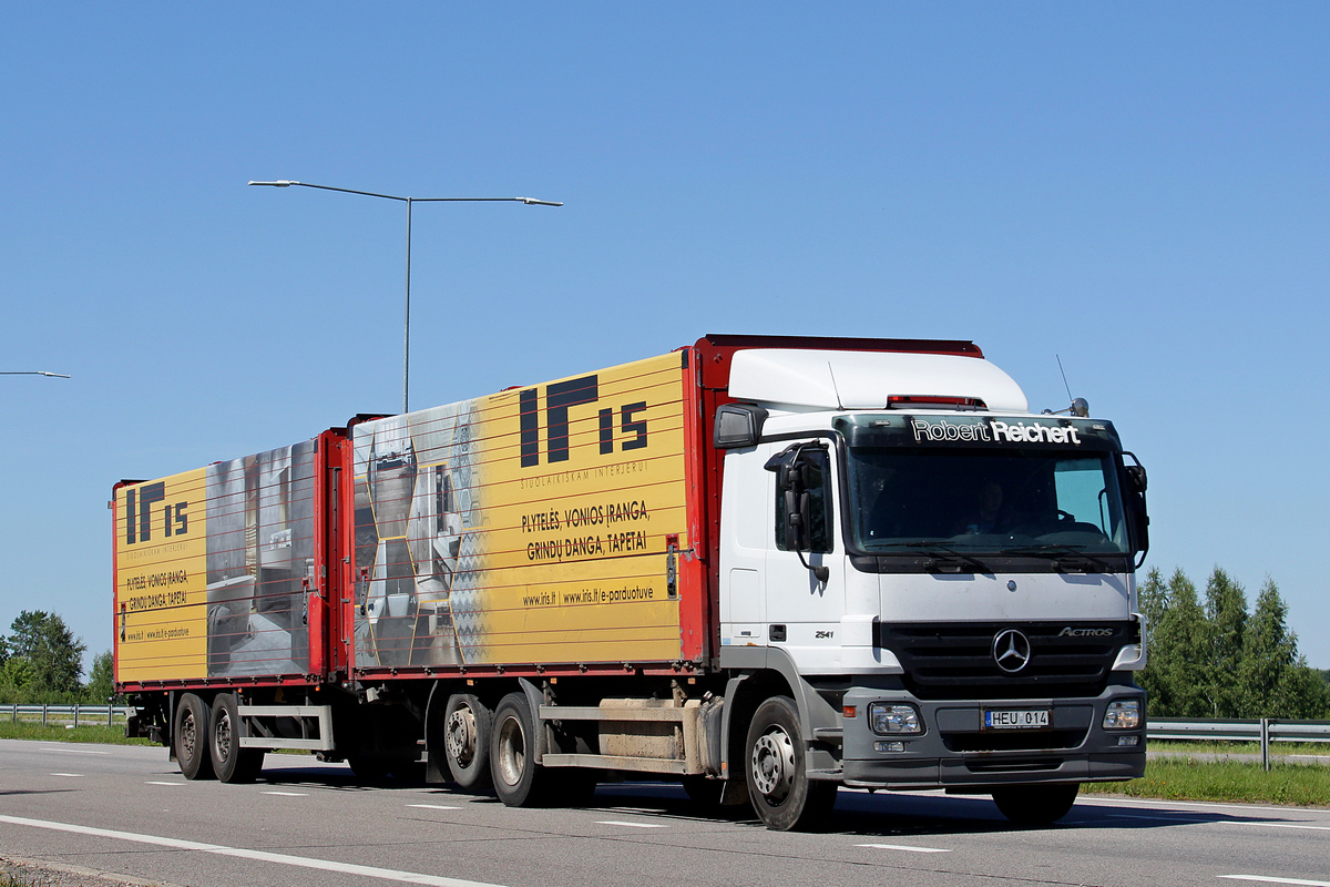 Литва, № HEU 014 — Mercedes-Benz Actros ('2003) 2541