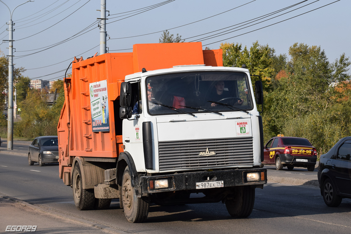 Архангельская область, № К 987 ЕХ 197 — МАЗ-533702