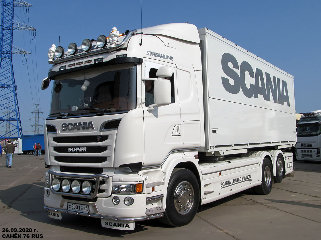 Новгородская область, № С 500 ТЕ 53 — Scania ('2013) R500