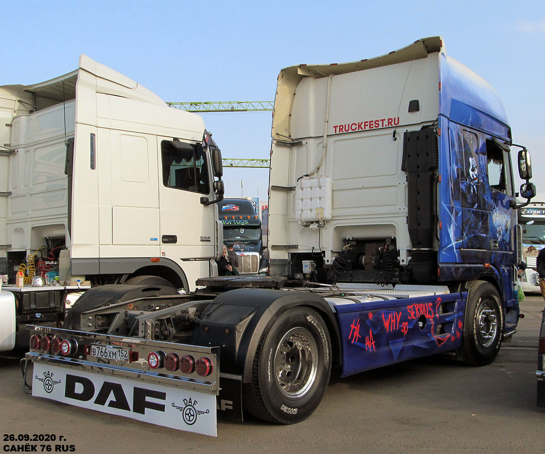 Астраханская область, № В 766 ХМ 152 — DAF XF105 FT