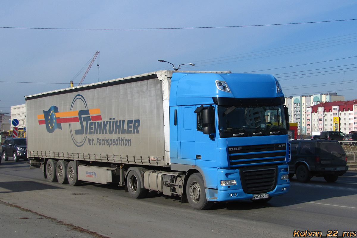 Алтайский край, № К 002 СН 22 — DAF XF105 FT