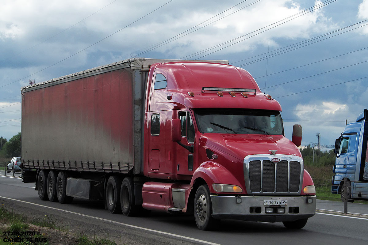 Вологодская область, № Е 040 ХВ 35 — Peterbilt 387