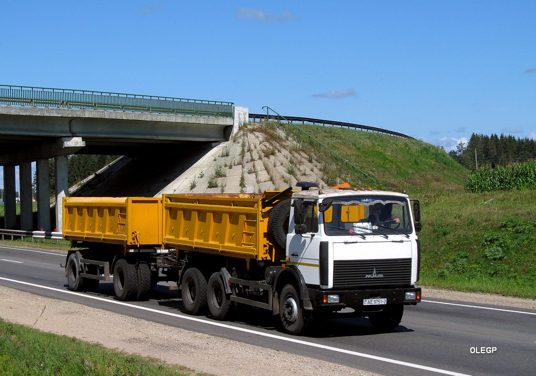 Витебская область, № АЕ 9751-2 — МАЗ-5516 (общая модель)