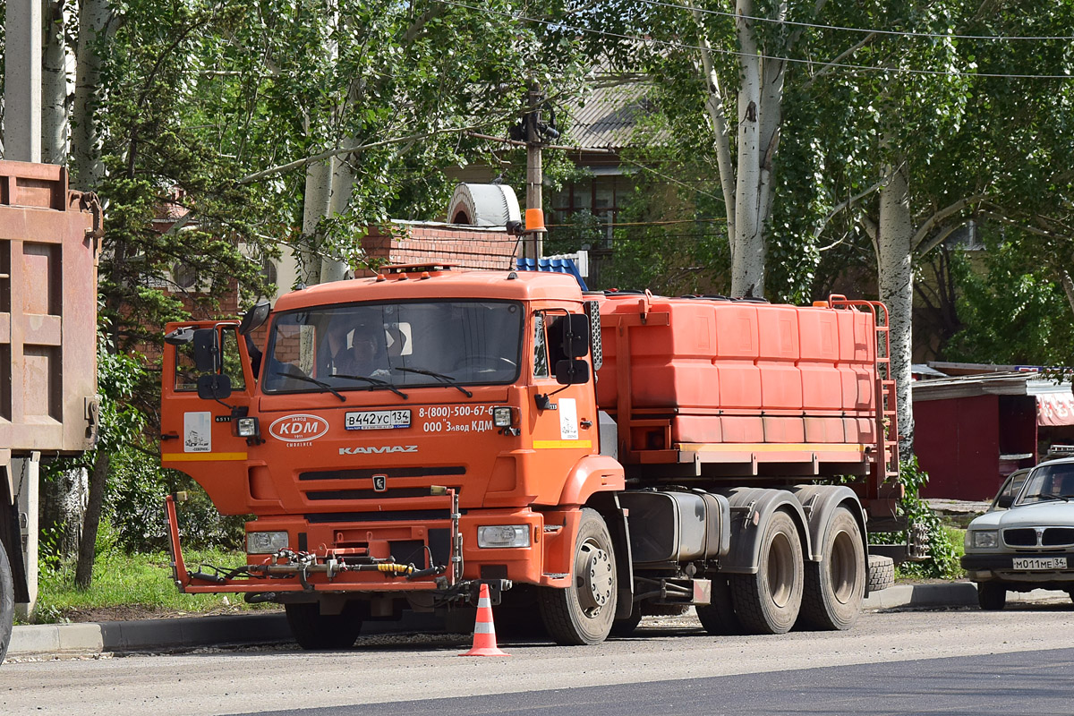 Волгоградская область, № В 442 УС 134 — КамАЗ-65115-42