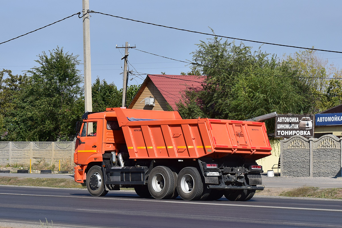 Волгоградская область, № К 205 ВО 134 — КамАЗ-65115-50