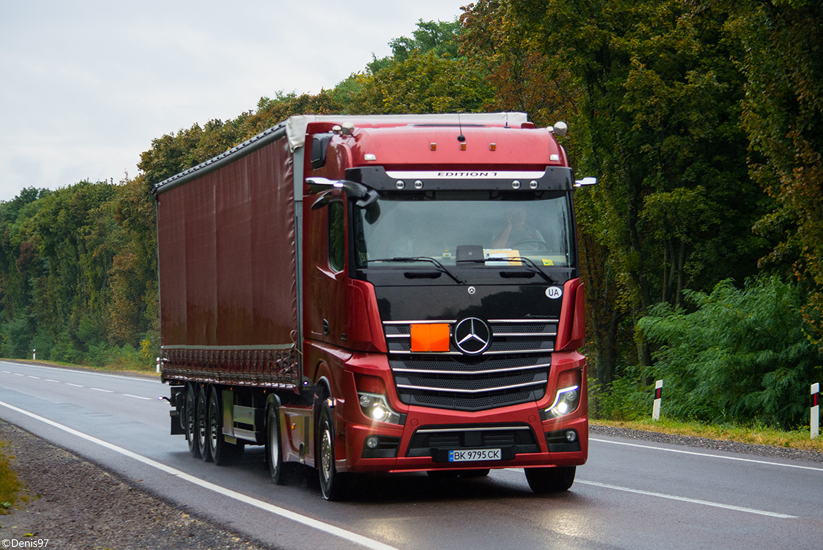 Ровненская область, № ВК 9795 СК — Mercedes-Benz Actros ('2018) 1851