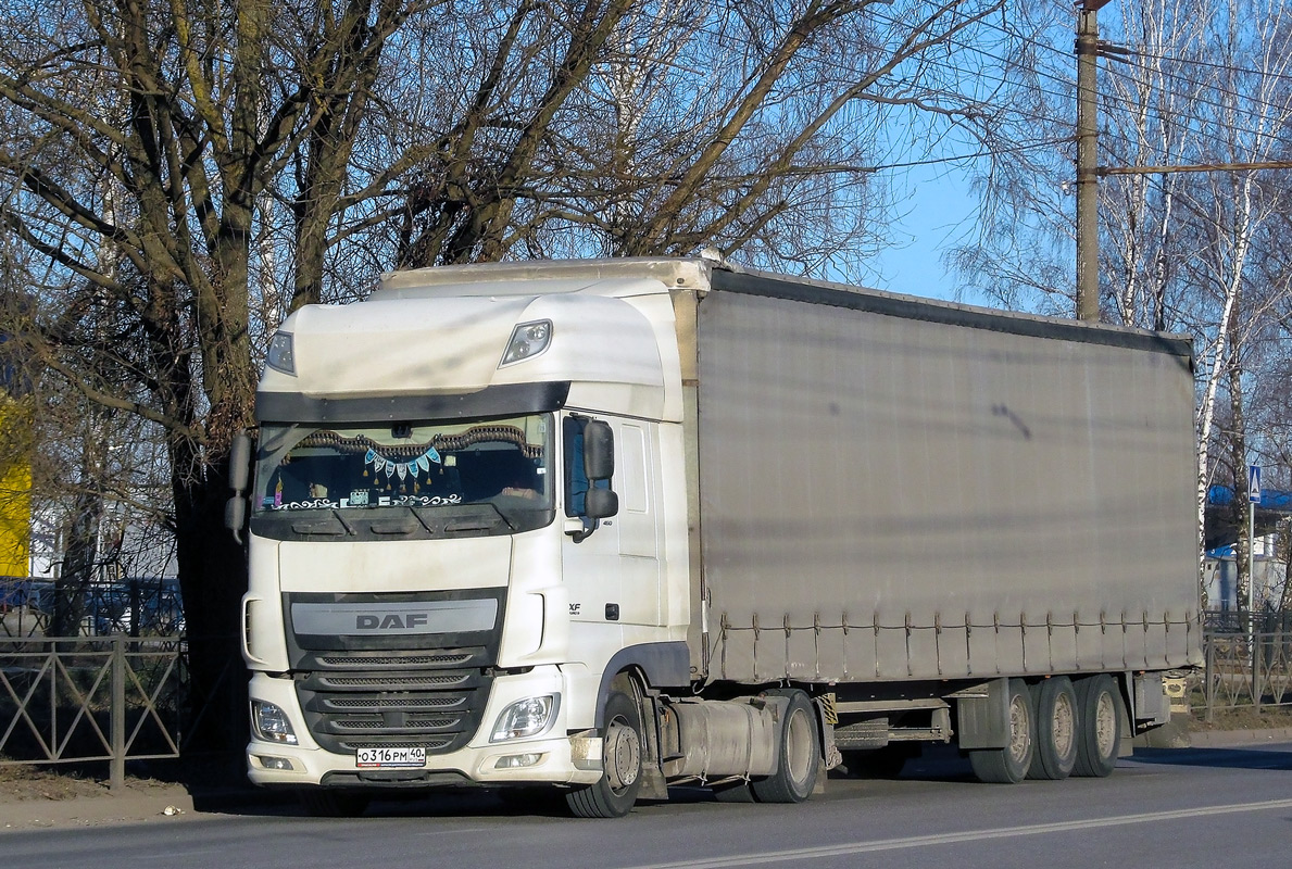 Калужская область, № О 316 РМ 40 — DAF XF Euro6 FT